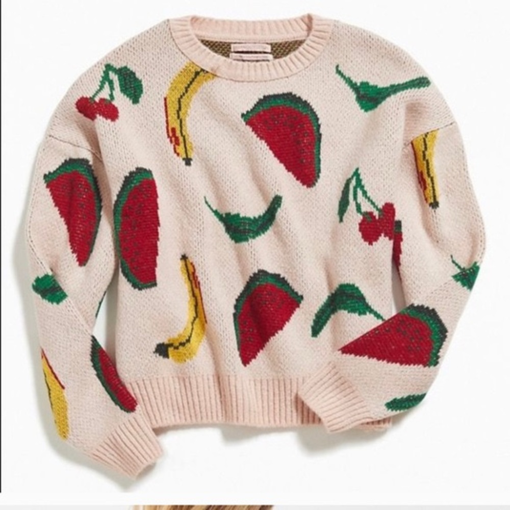 Urban outfitters fruit sweater medium - Picture 2 of 7